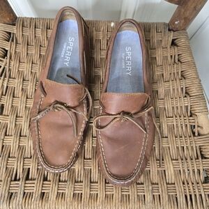 Sperry Brown Leather Davenport driving Loafers mens.  9.5M